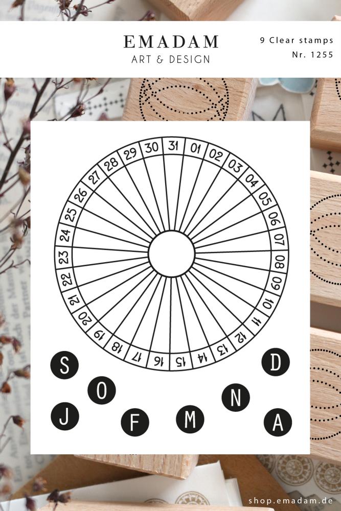 clear stamp set for journal and planer habit tracker and calendar set