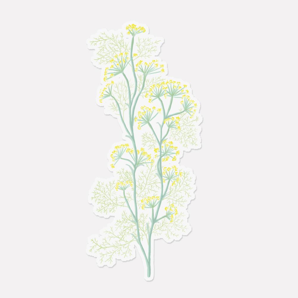 Aufkleber mit zwei lila Allium