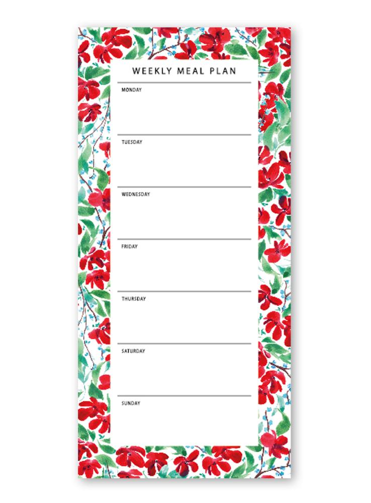 Notepad - Weekly meal plan, Summer Paradise 50 sheets