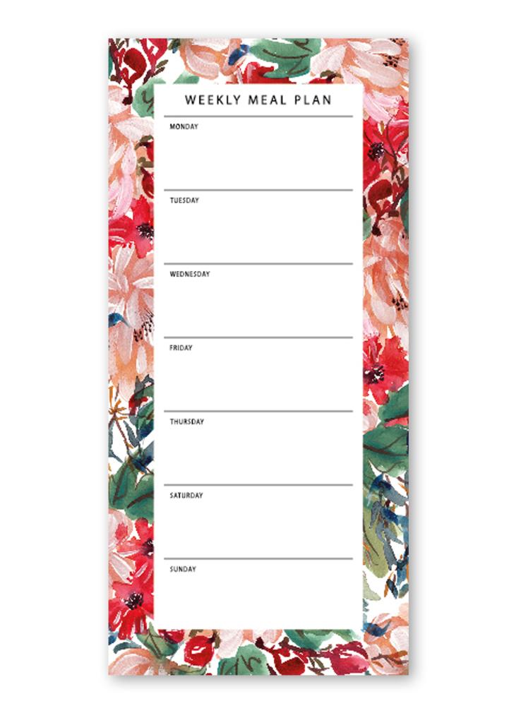 Notepad - Weekly meal plan, Summer Paradise 50 sheets