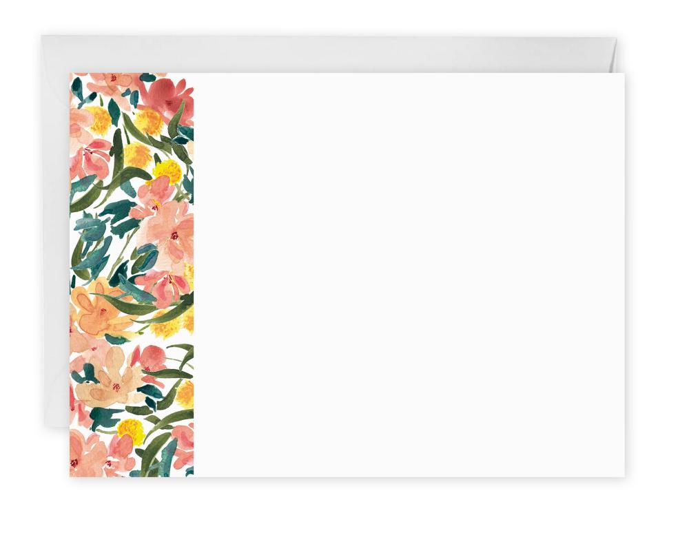 Flat cards, summer paradise, set of 10, with envelopes