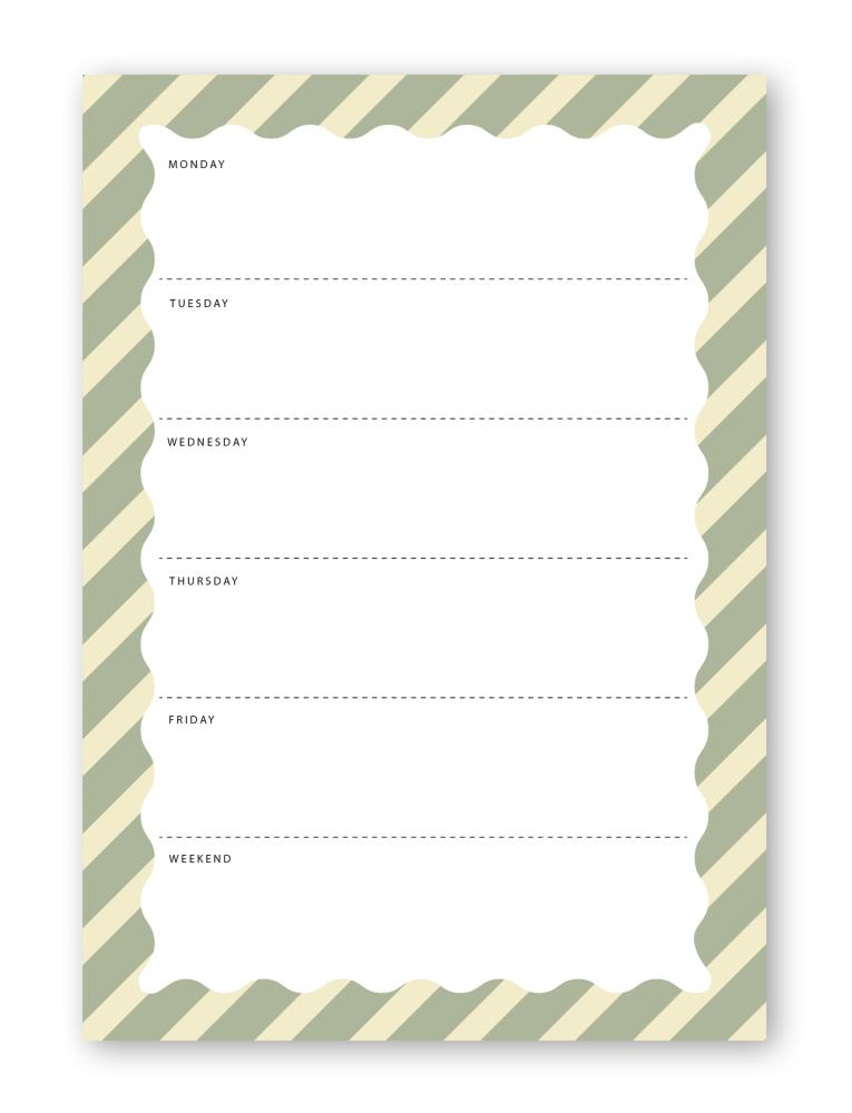 Notepad - Weekly planner, A5