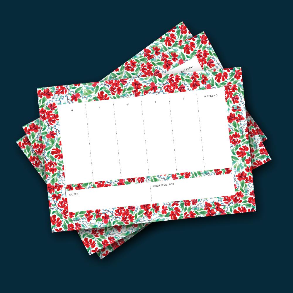 Notepad - Weekly planner / overview, Spring awakens