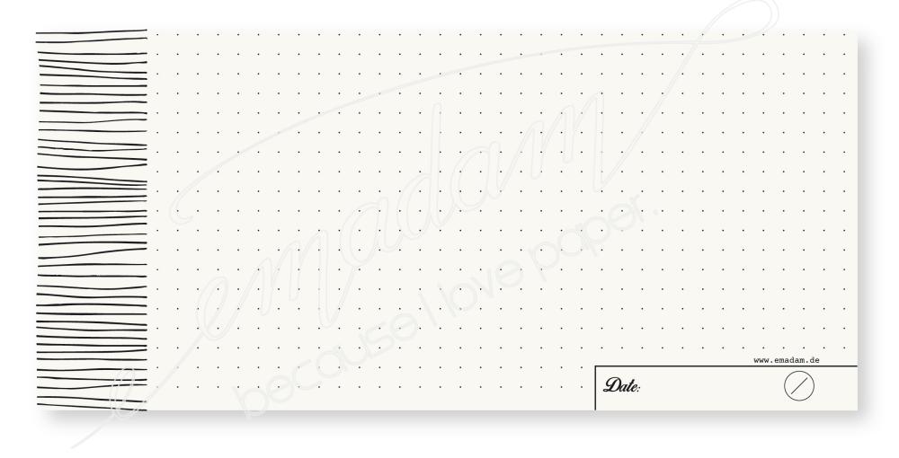 Notepad - Dotted ruling with line pattern