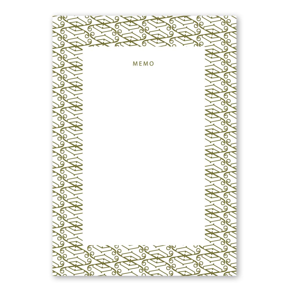 Notepad - Green lace