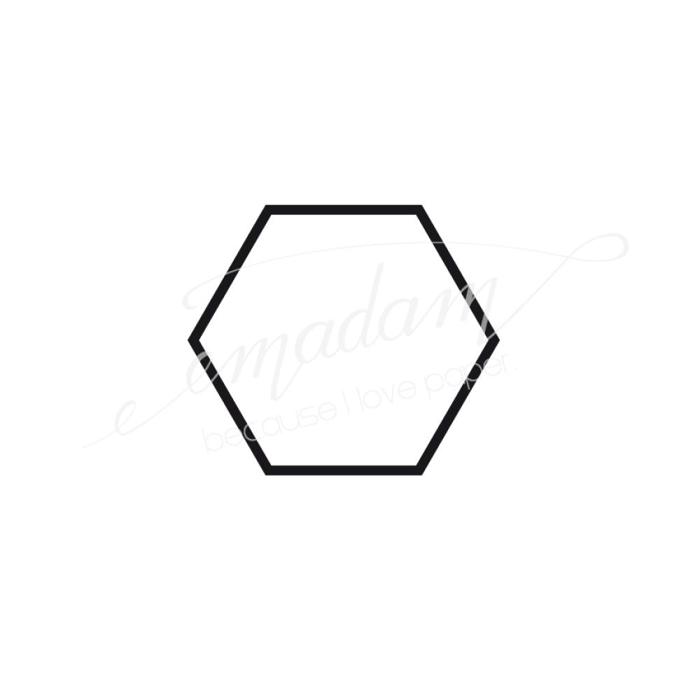 Rubber stamp - Hexagon