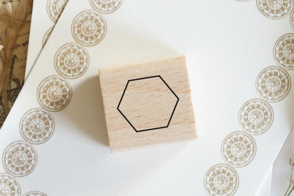 Rubber stamp - Hexagon