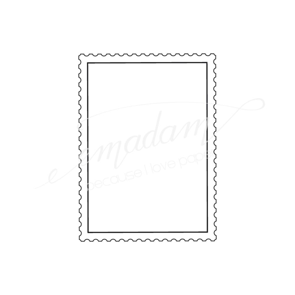 Rubber stamp - Post stamp frame