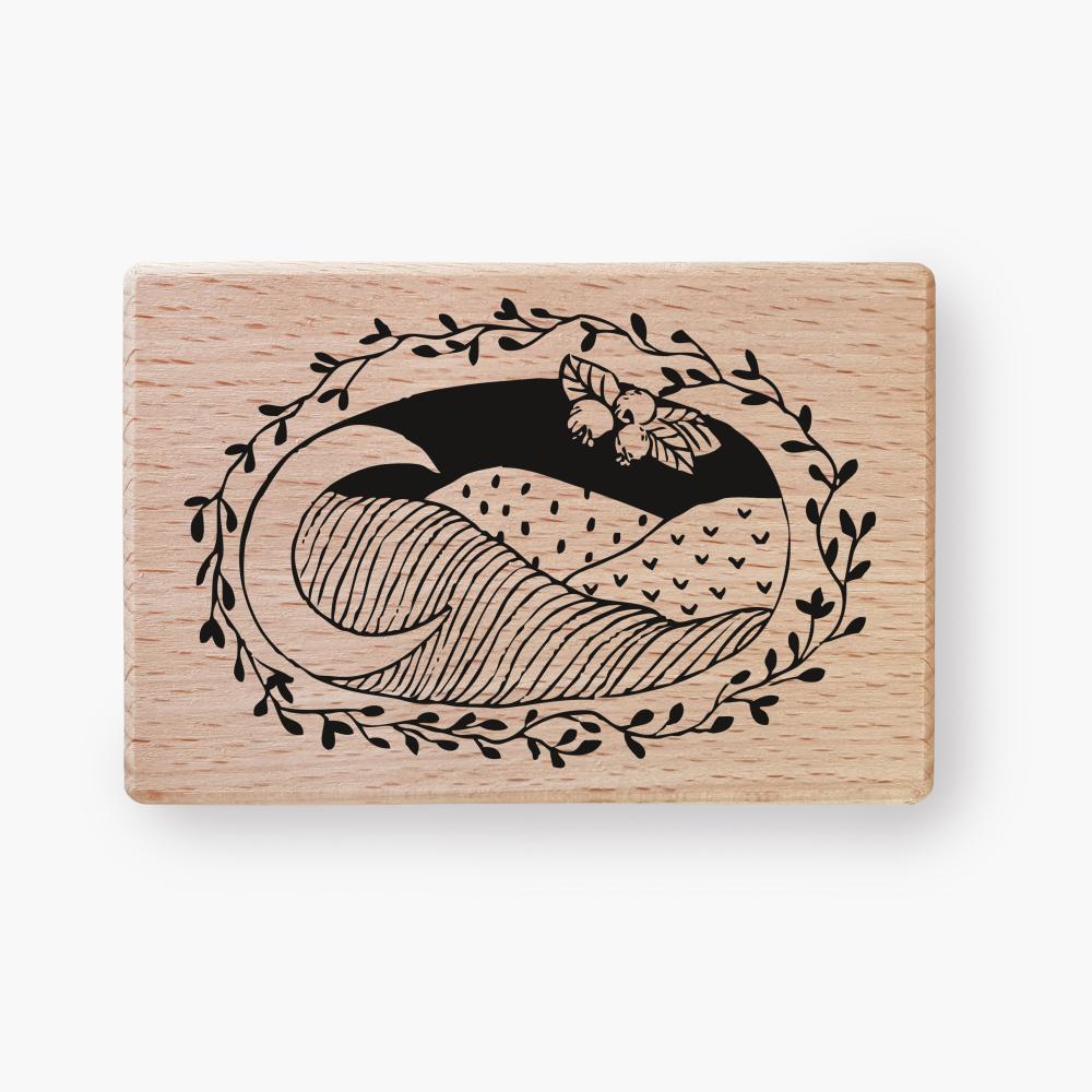Stempel - Landschaft mit Mond