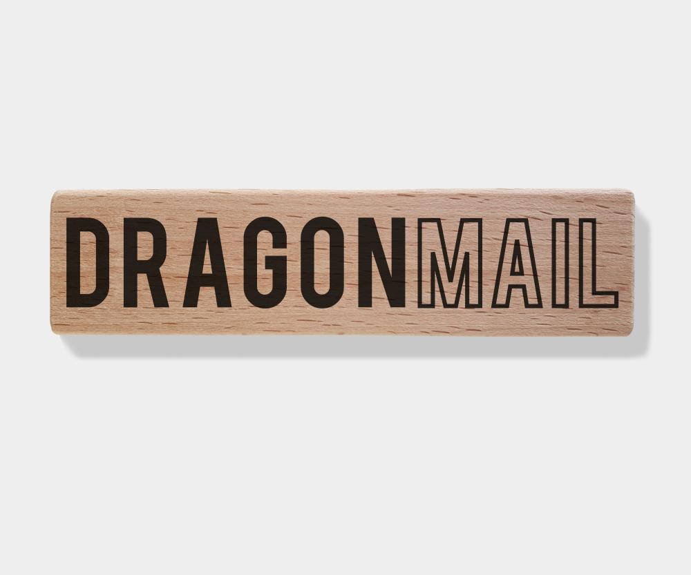 Rubber stamp - DRAGON MAIL