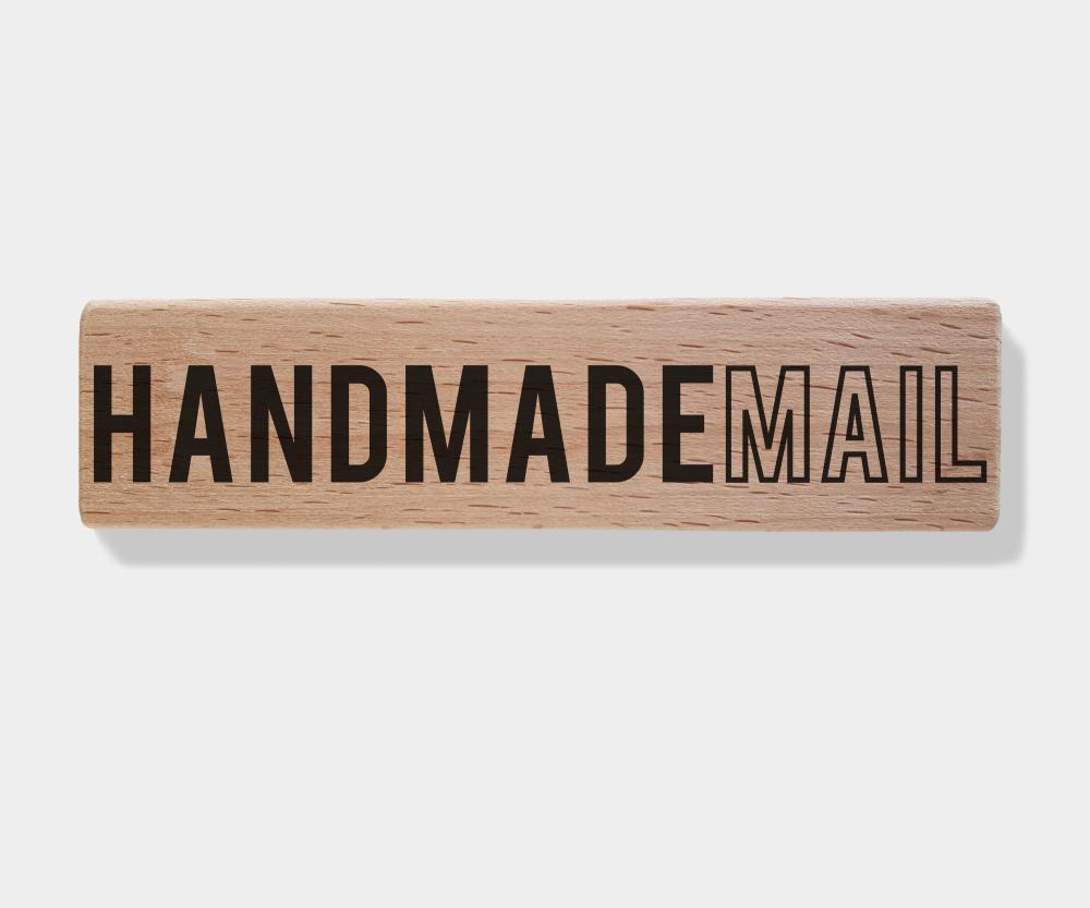 Rubber stamp - HANDMADE MAIL