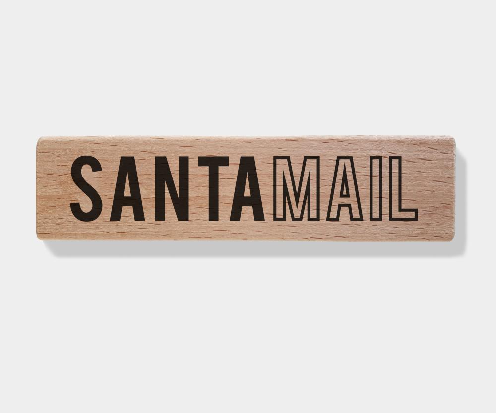 Rubber stamp - SANTA MAIL