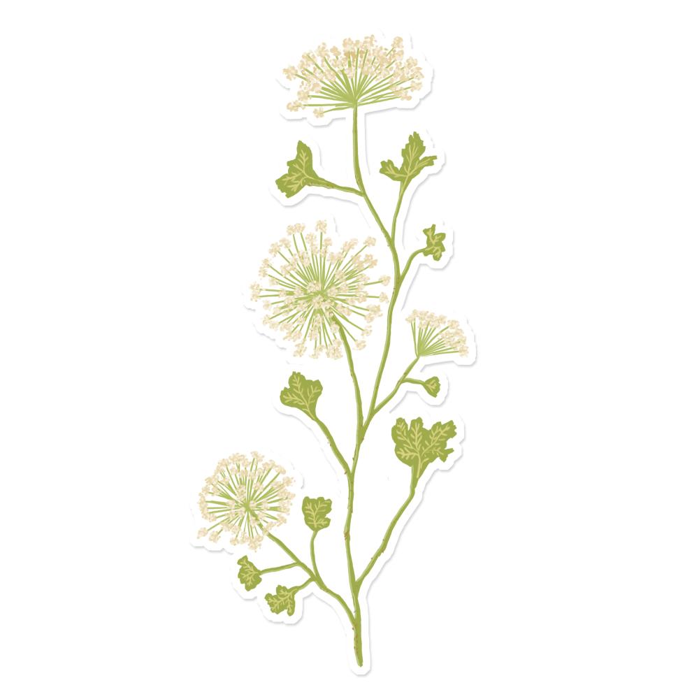 Sticker transparent, Wildblume