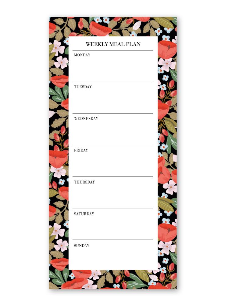 Notepad - Weekly meal plan, Summer Paradise 50 sheets