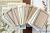 Notecards - Vintage-set with frames, classic edition, mini, 160 pieces
