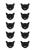 10 x black cat sticker