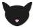 30 x black cat sticker