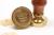 Wax seal stamp - Letters mingle souls, wreath