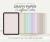 Digital paper pack - Graph paper in 15 different pastel colors, for A4, A5, letter and half letter