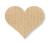 30 x Heart in kraft paper style - sticker